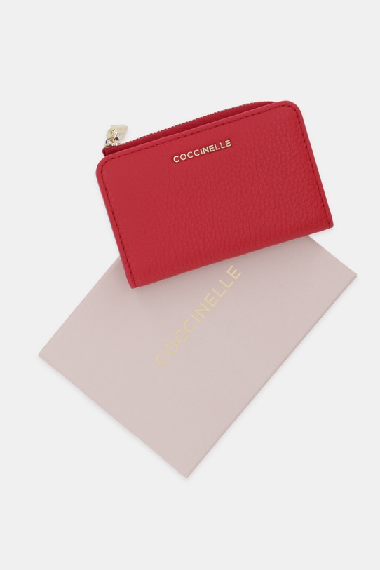 Coccinelle portfel skórzany E2.MW5.17.01.01 czerwony