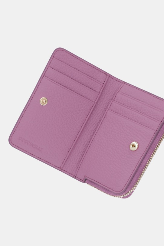 Akcesoria Coccinelle portfel skórzany E2.MW5.17.01.01 fioletowy
