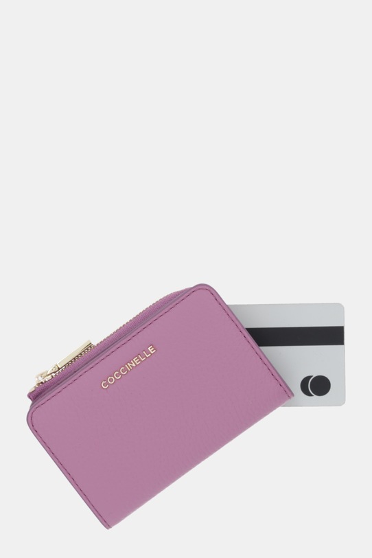 Coccinelle portfel skórzany fioletowy E2.MW5.17.01.01
