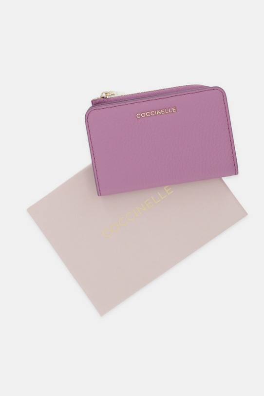 Coccinelle portfel skórzany E2.MW5.17.01.01 fioletowy