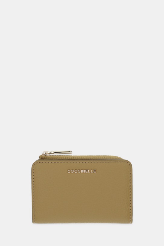 Coccinelle portfel skórzany skóra licowa zielony E2.MW5.17.01.01