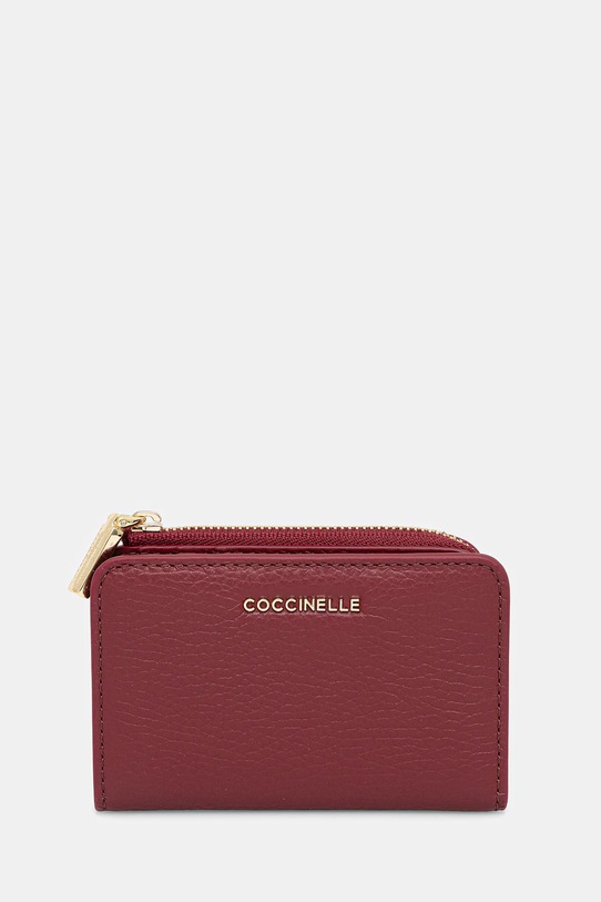 Kožená peněženka Coccinelle přírodní kůže burgundské E2.MW5.17.01.01