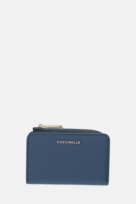 Coccinelle portfel skórzany skóra licowa niebieski E2.MW5.17.01.01