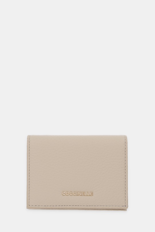 Coccinelle portfel skórzany skóra licowa beżowy E2.MW5.17.21.01