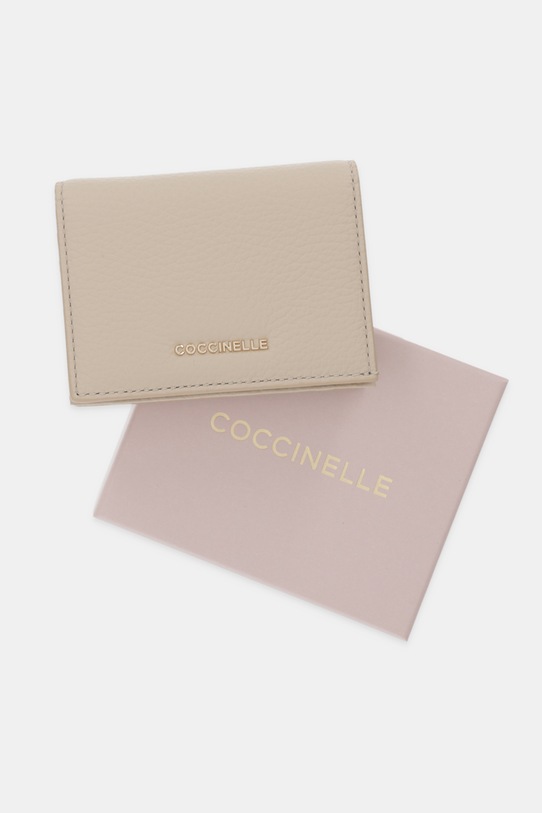 Coccinelle portfel skórzany beżowy E2.MW5.17.21.01