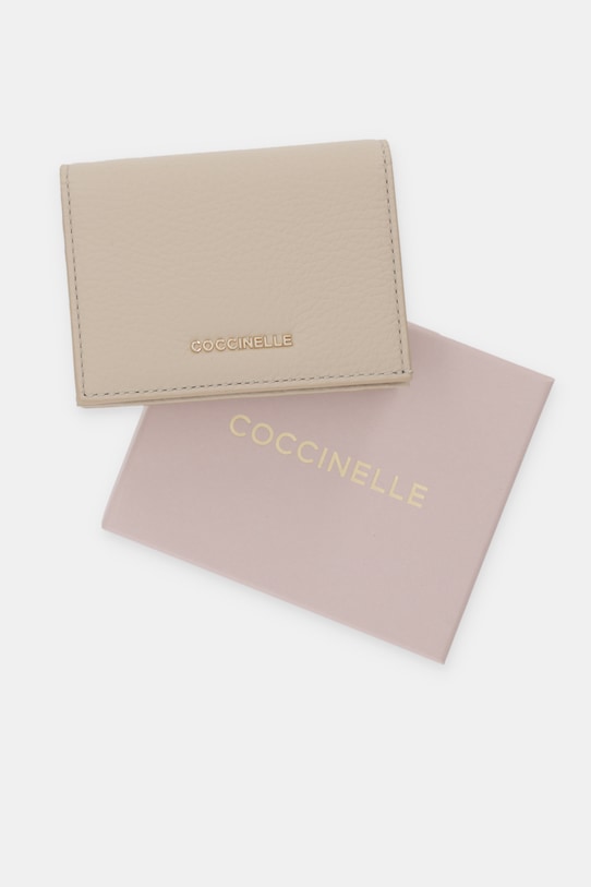 Coccinelle portfel skórzany E2.MW5.17.21.01 beżowy