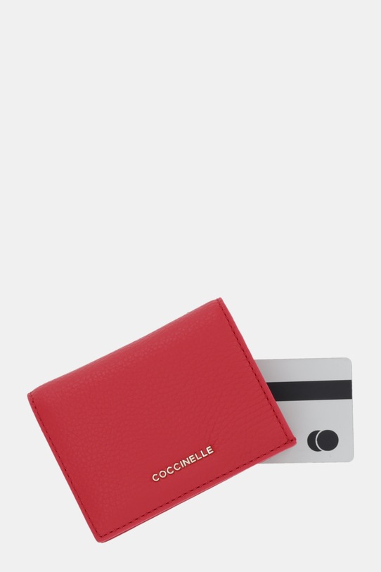Coccinelle portfel skórzany czerwony E2.MW5.17.21.01