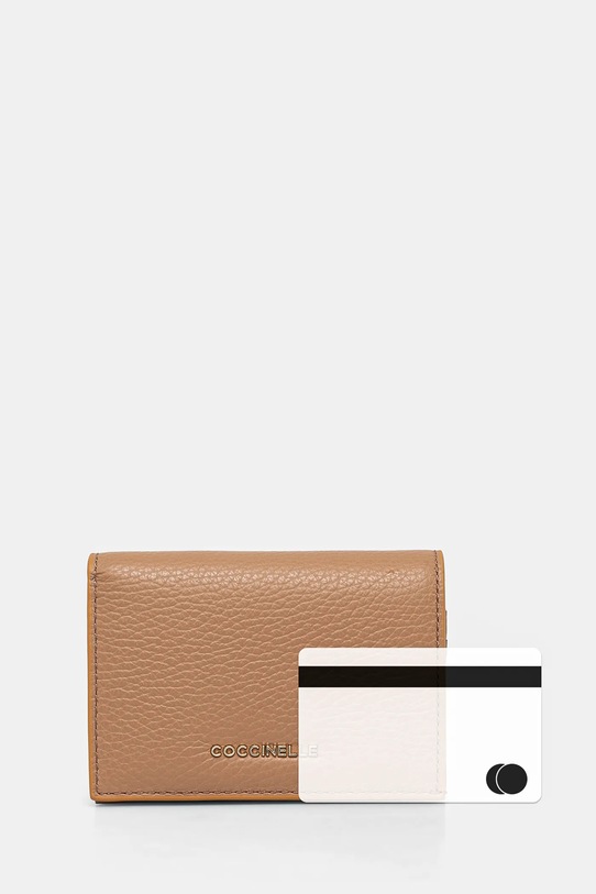 Coccinelle portfel skórzany brązowy E2.MW5.17.21.01