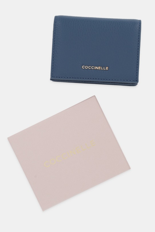 Coccinelle portfel skórzany E2.MW5.17.21.01 niebieski