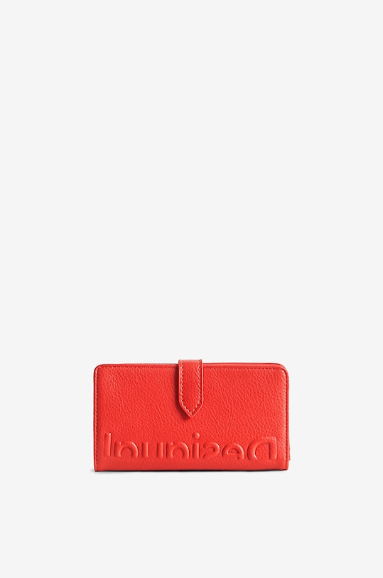 Desigual portfel imitacja skóry licowej pomarańczowy 22WAYP18