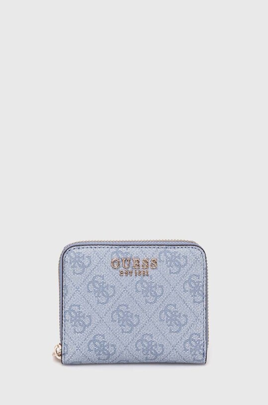 Guess portfel imitacja skóry licowej niebieski SWSG85.00370