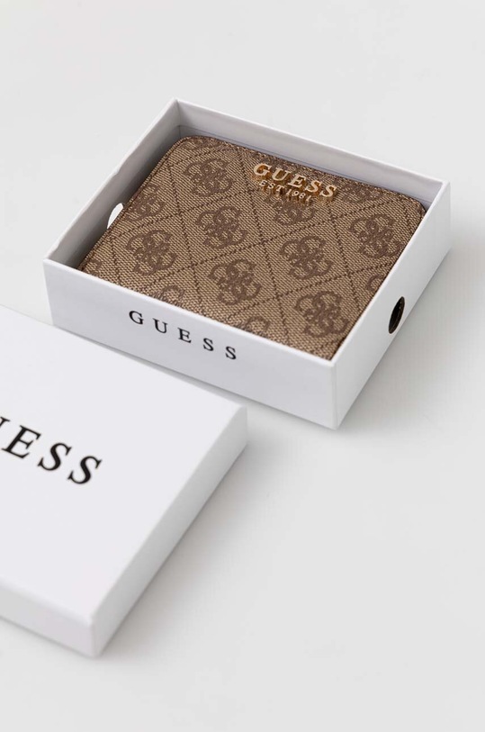 Guess portfel LAUREL beżowy SWSG85.00370