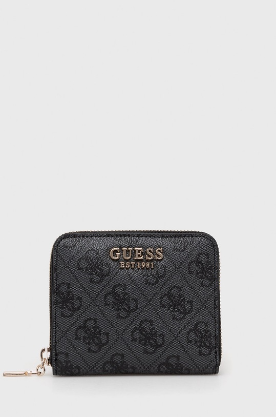 Guess portfel LAUREL imitacja skóry licowej czarny SWSG85.00370