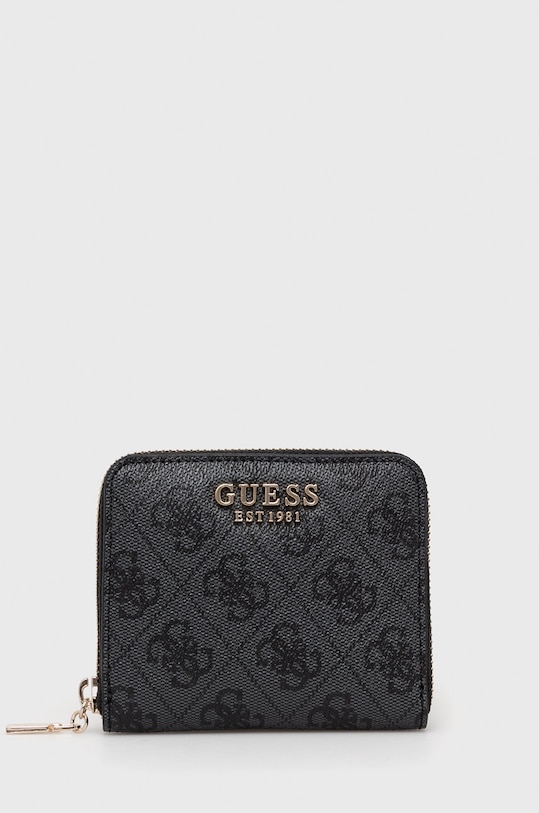Guess portfel LAUREL imitacja skóry licowej czarny SWSG85.00370