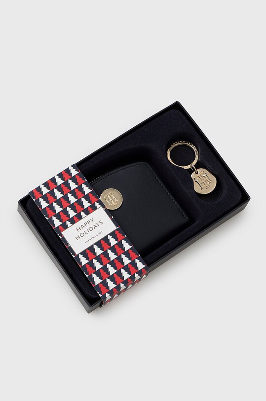 Tommy Hilfiger portfel + brelok granatowy AW0AW14008.9BYY