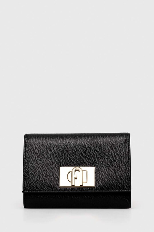 Furla portfel skórzany skóra licowa czarny WP00225.ARE000.ARES