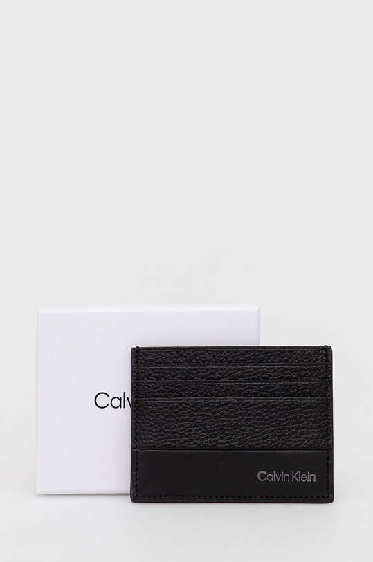 Calvin Klein etui na karty skórzane czarny K50K509178.9BYY