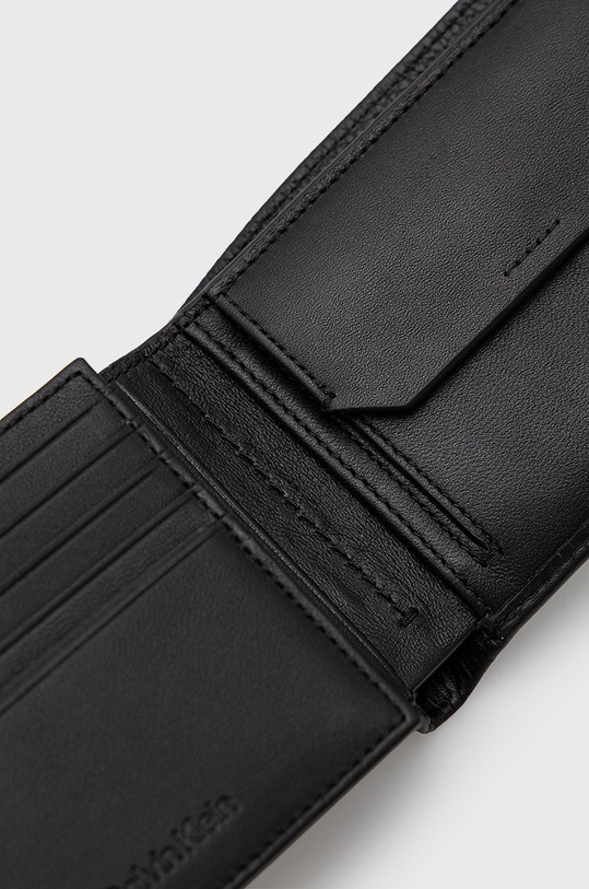 Akcesoria Calvin Klein portfel skórzany K50K509179.9BYY czarny