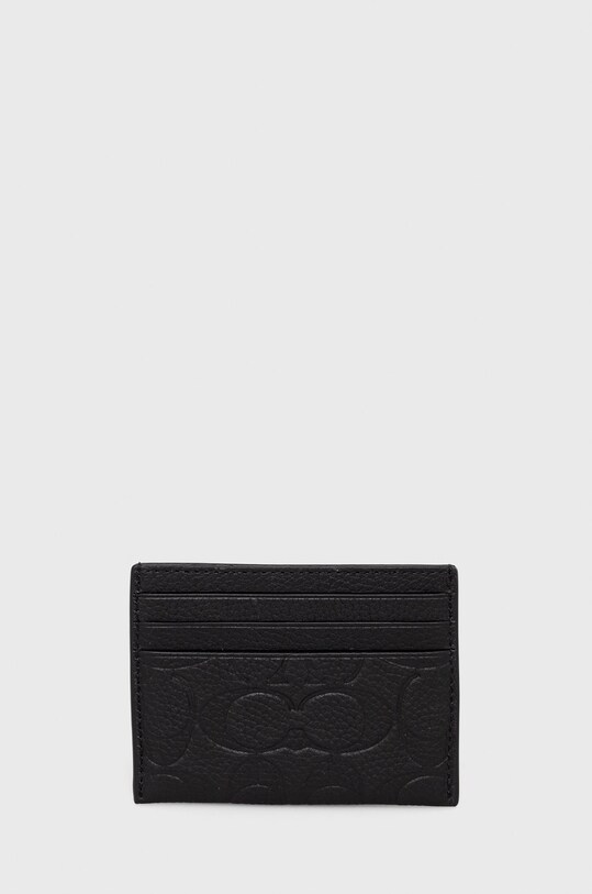Akcesoria Coach etui na karty skórzane C0941 C0941 czarny