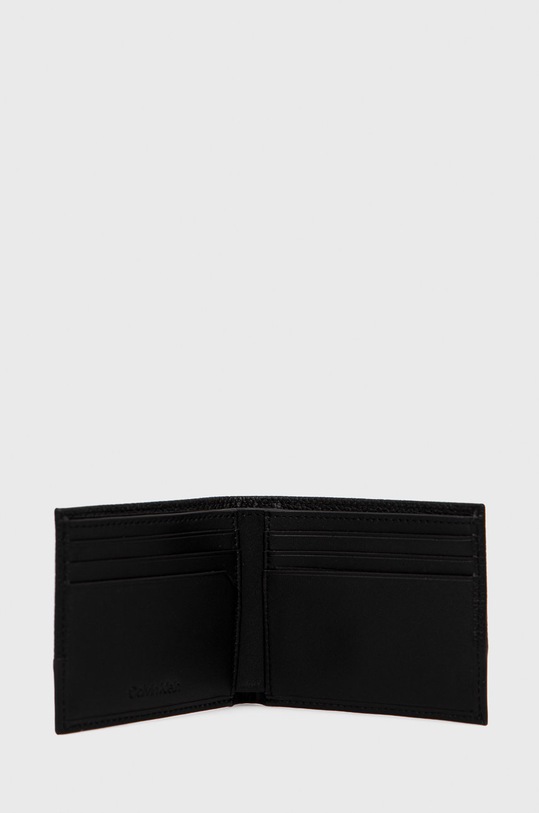 Akcesoria Calvin Klein portfel skórzany K50K509182.9BYY czarny