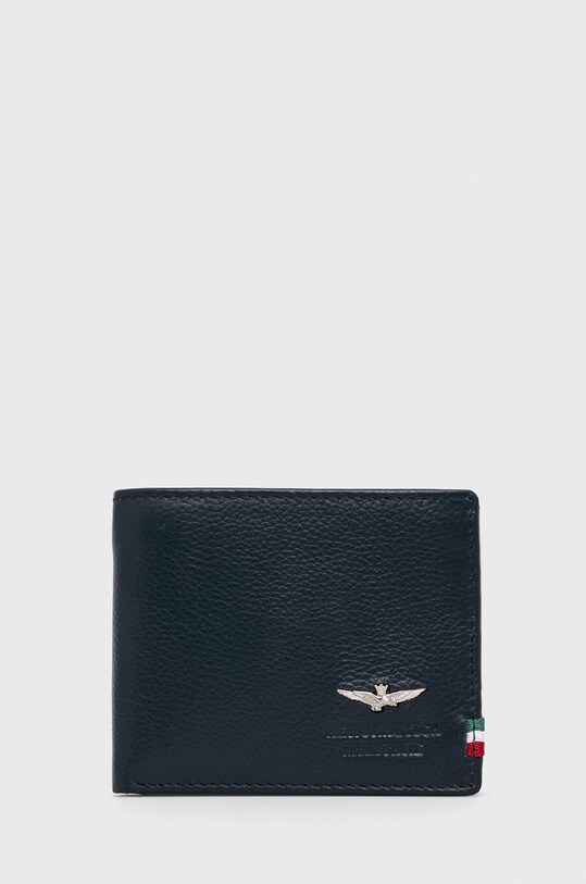 Aeronautica Militare portofel de piele piele bleumarin AM100