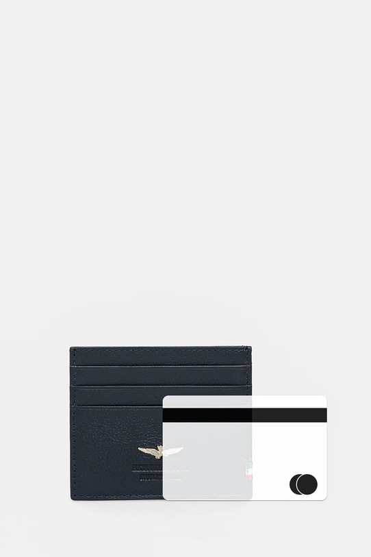 Aeronautica Militare etui na karty skórzane AM106 granatowy