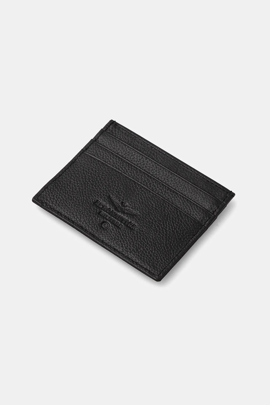 Aeronautica Militare etui na karty skórzane AM106 czarny SS23