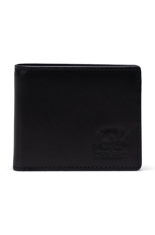 Herschel portfel skórzany skóra licowa czarny 11151.00001.OS