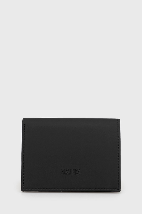 Rains wallet 16020 Folded Wallet faux grain leather black 16020.01
