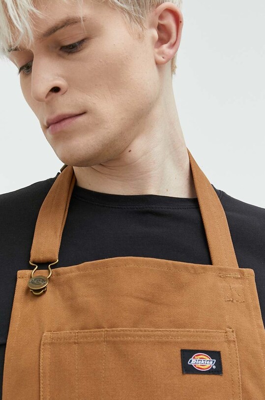 Памучна кухненска престилка Dickies DK0A4XE8BD01 кафяв