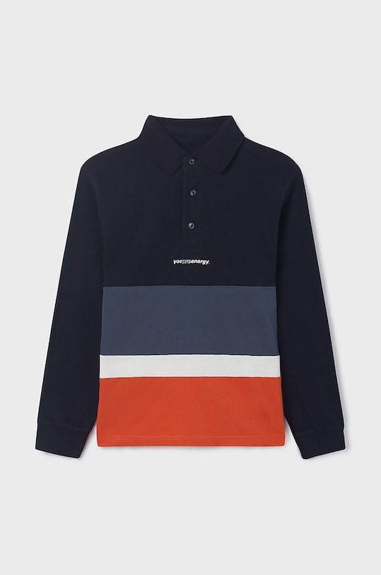 Mayoral polo dziecięce z kołnierzykiem pomarańczowy 7163.7E.JUNIOR