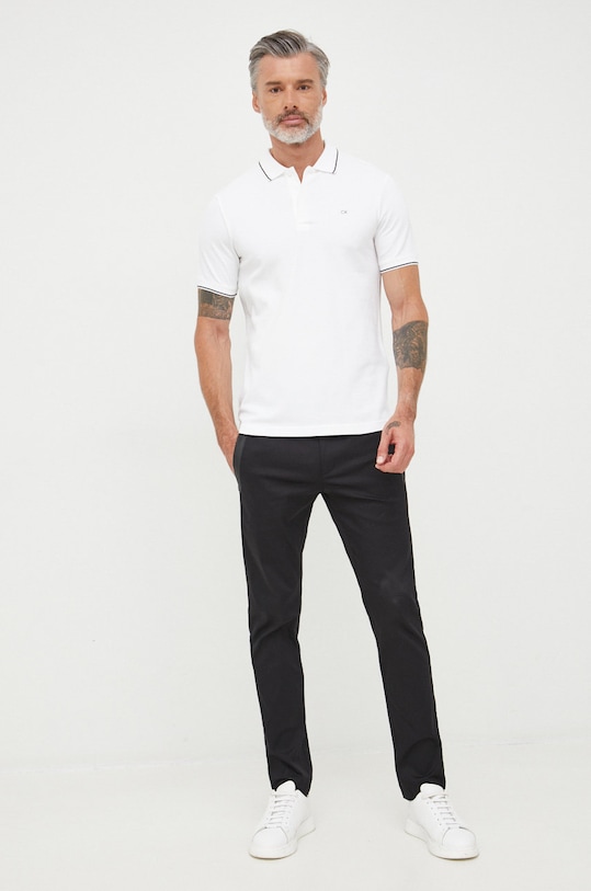 Calvin Klein polo K10K108728.9BYY biały AW22