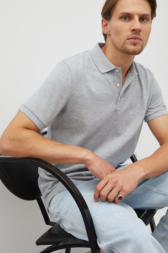 Marc O'Polo polo bawełniane bawełna szary 236223053154