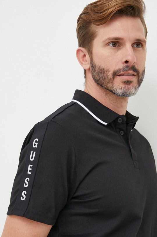 Polo majica Guess crna M2YP25.KARS0
