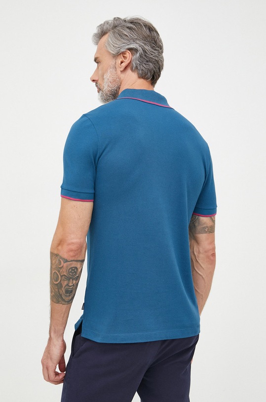 Odzież BOSS polo bawełniane 50471690 niebieski