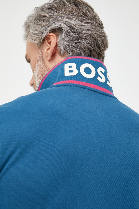 BOSS polo bawełniane 50471690 niebieski