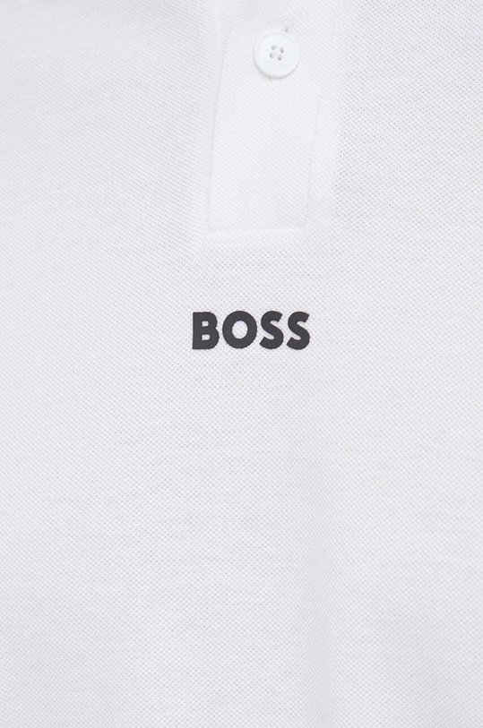BOSS polo bawełniane BOSS ORANGE 50468843 biały
