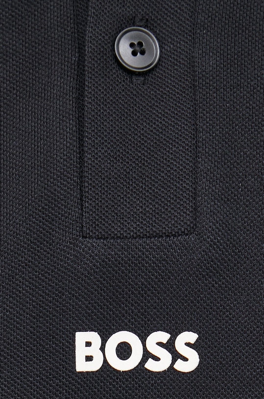 BOSS polo bawełniane BOSS ORANGE 50468843 50468843 czarny