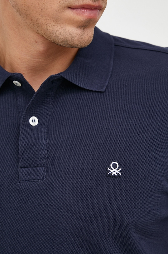 United Colors of Benetton polo de bumbac 3089J3179.016. bleumarin