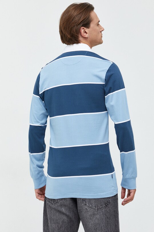 Primitive longsleeve bawełniany niebieski pa322354.blu