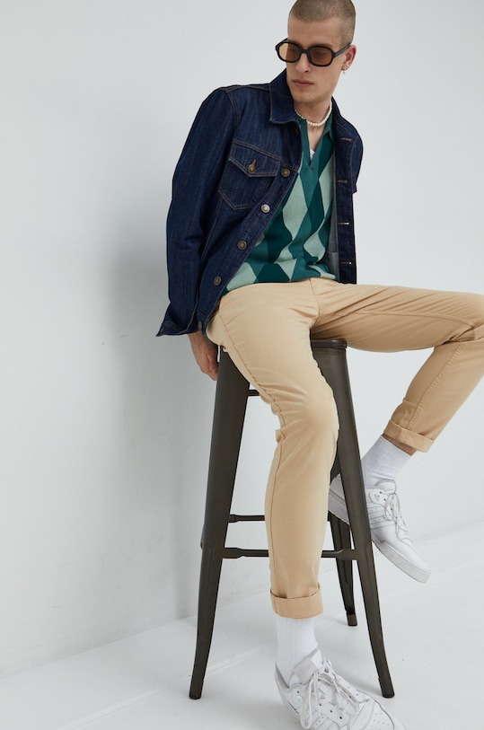 Abercrombie & Fitch pulóver KI120.1044.308 zöld AW22