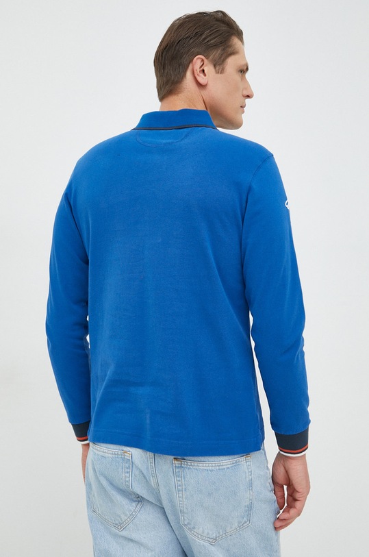 Odzież La Martina longsleeve bawełniany UMP300 niebieski