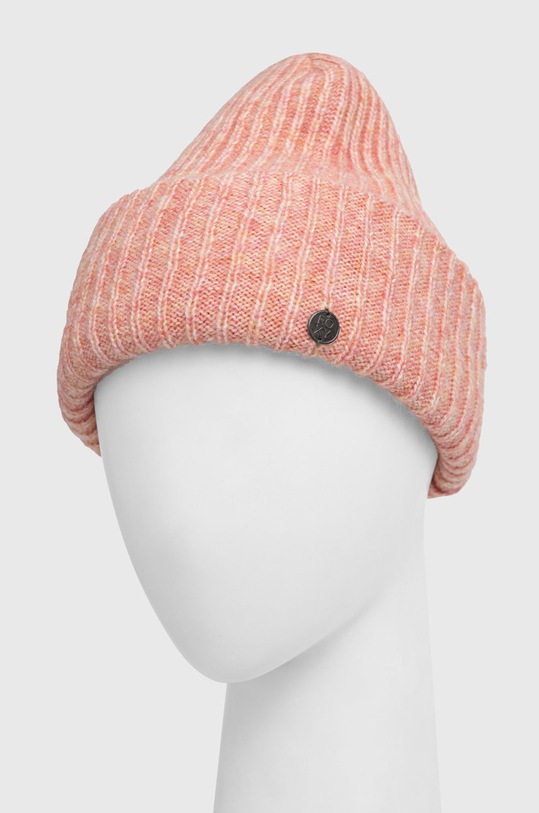 Roxy czapka z domieszką wełny Nevea ERJHA04018 różowy AW22