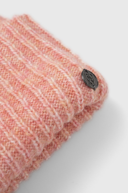 Akcesoria Roxy czapka z domieszką wełny Nevea ERJHA04018 różowy