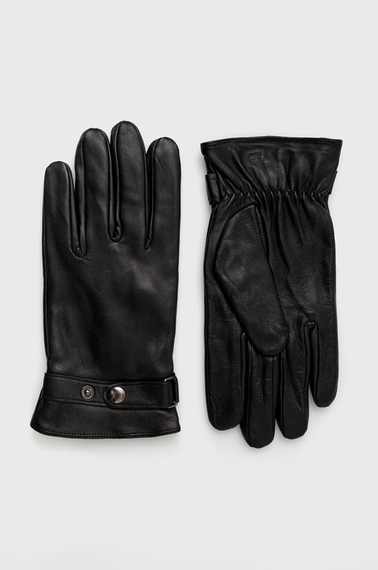 Kožené rukavice Aldo Elauwin přírodní kůže černá ELAUWIN.001