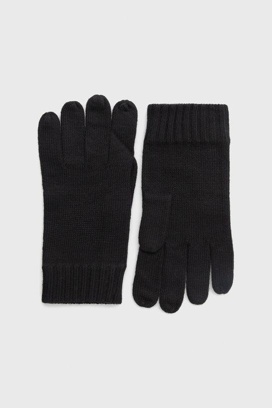 Polo Ralph Lauren rękawiczki wełniane wełna czarny 710886135001