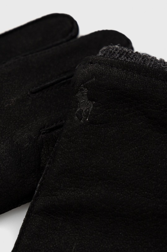 Polo Ralph Lauren rękawiczki zamszowe 449891317002 czarny AW23