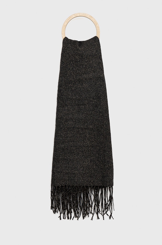 Only szal z domieszką wełny melanż szary 15266393.DarkGreyMe
