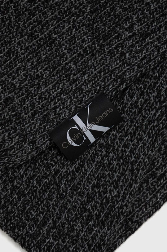 Calvin Klein Jeans szalik z domieszką wełny K50K509909.9BYY czarny AW22