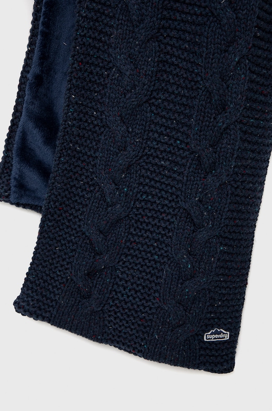 Šátek z vlněné směsi Superdry W9310053A.6AV námořnická modř AW22